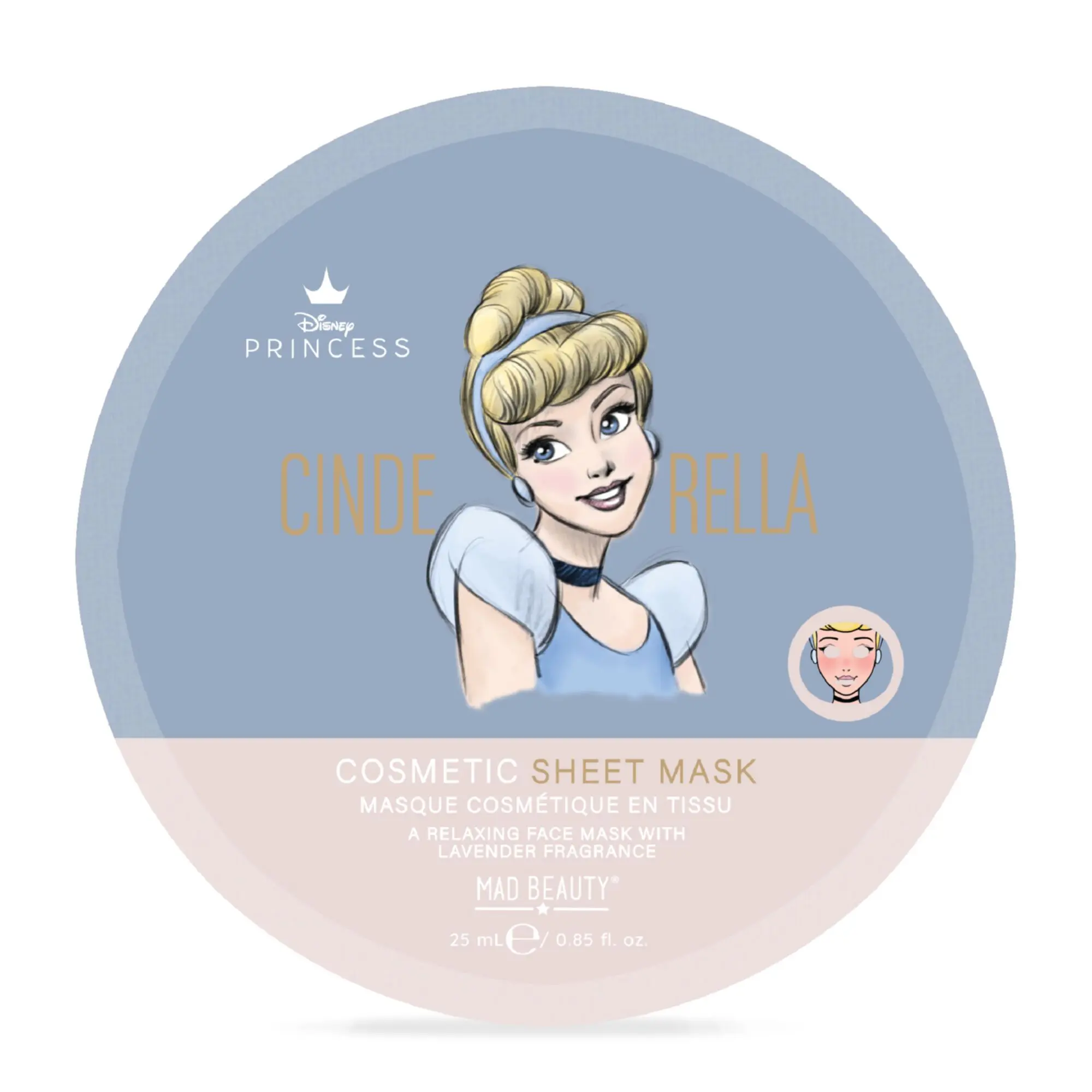 Produits - Pure Princess Cinderella Masque Visage 25ml - Enfant