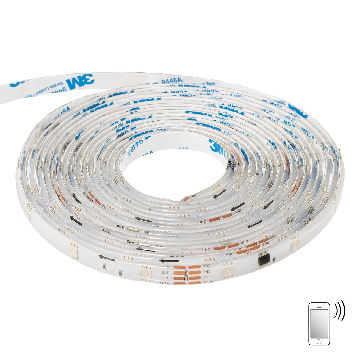 RUBAN LED SECTEUR ET BLUET REGLABLE L.500CM