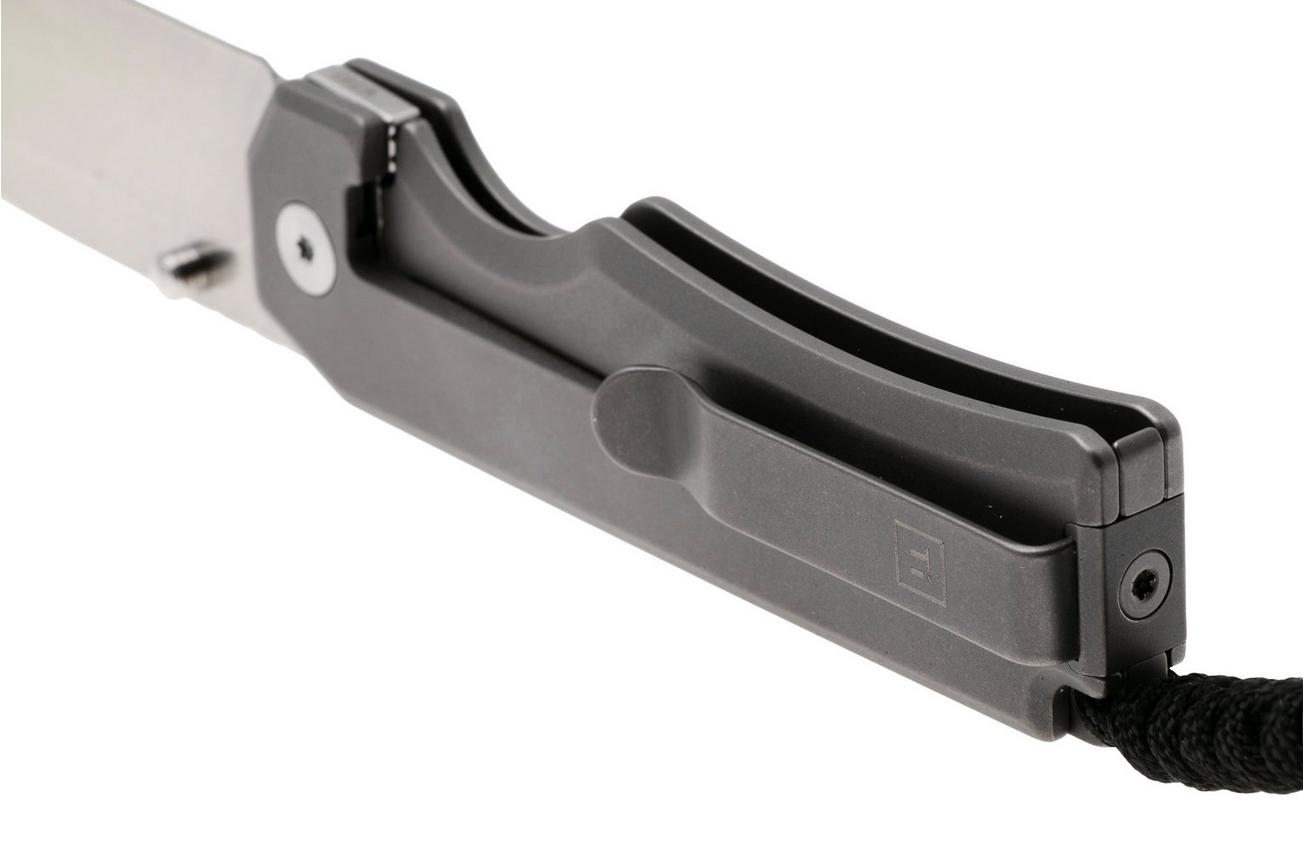 Big Idea Design Ti Pocket Knife II TI-PK-II Stonewashed Titanium, M390, zakmes