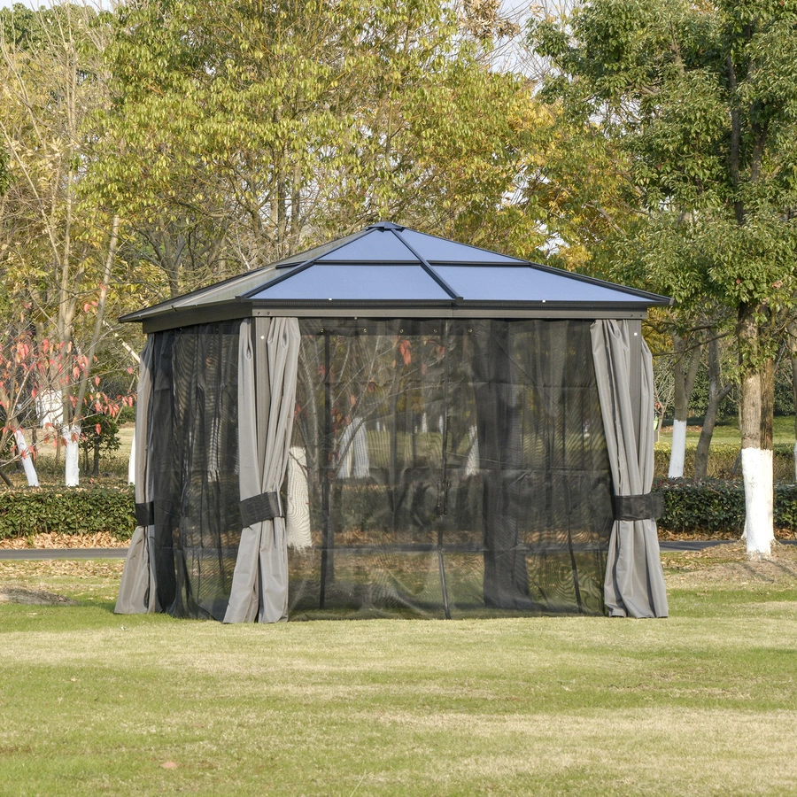 Outsunny Pavillon mit verstärkten Ecken bunt