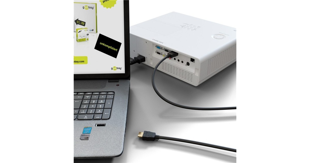 goobayUltra High-Speed HDMI 2.1 kabel met Ethernet  (Zwart, 3 meter)