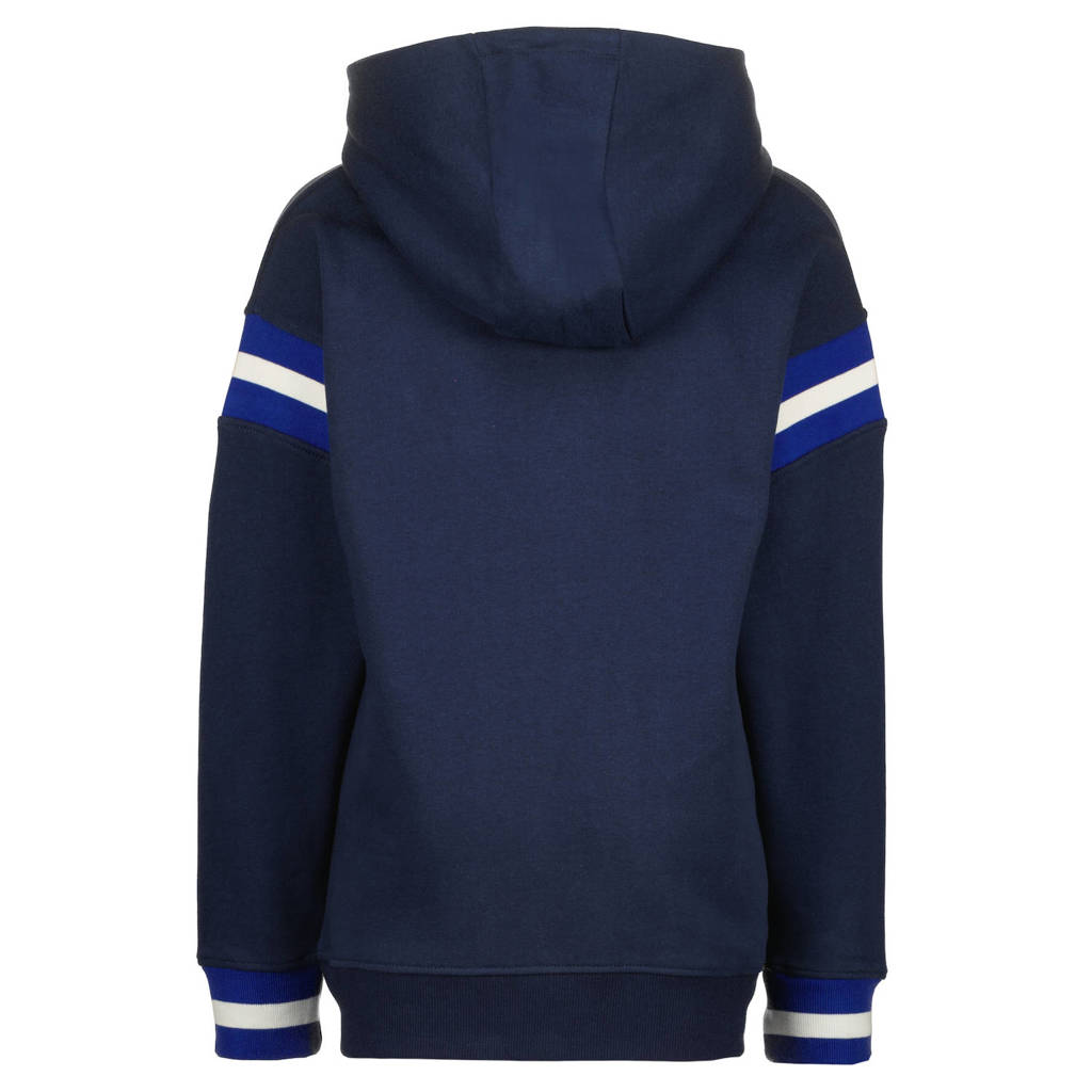 Vingino hoodie Niyos donkerblauw/geel