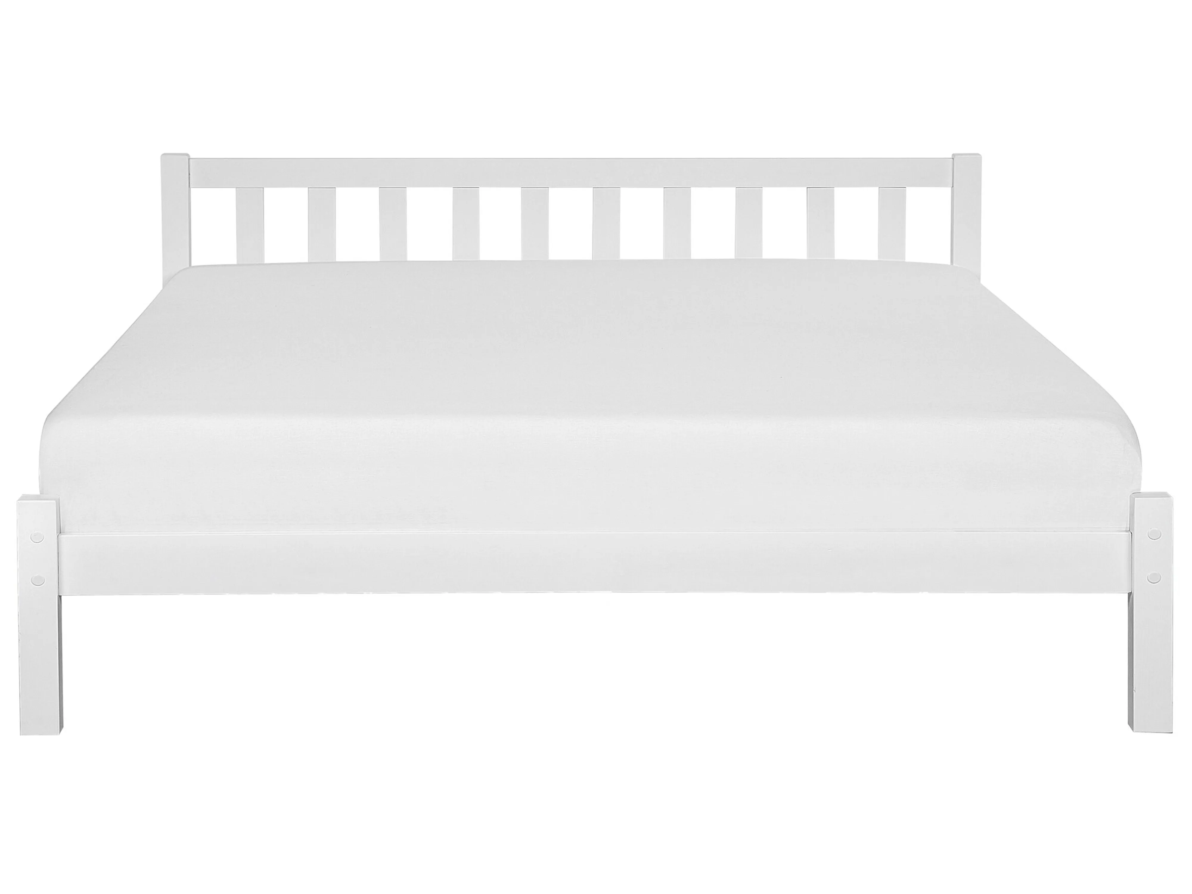 Bed Dennenhout FLORAC 180 x 200 cm Wit