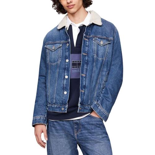 Tommy Jeans - REG SHERPA FLAG TRCKR Azul