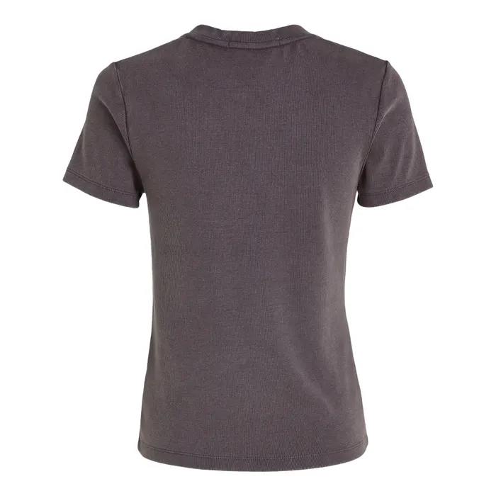 Calvin Klein Label Washed Rib Slim Shirt Dames
