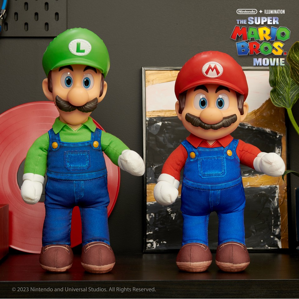 Super Mario Movie - Roto Bamse Luigi (38 cm)