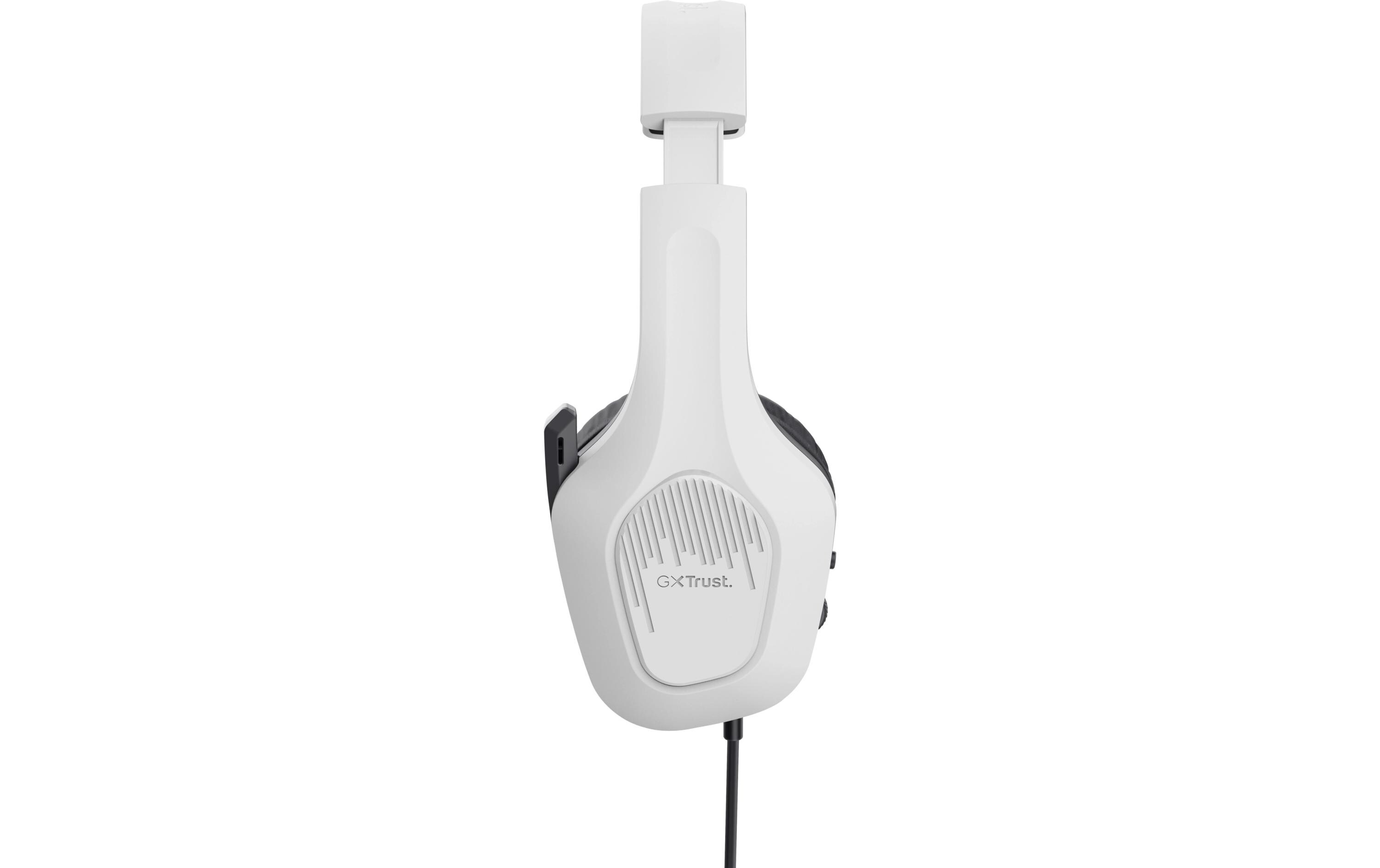 Headset GXT 415W Zirox Schwarz/WeissGaming-Headset mit komfortablen ohrumschliessenden Polstern und einstellbarem Mikrofon