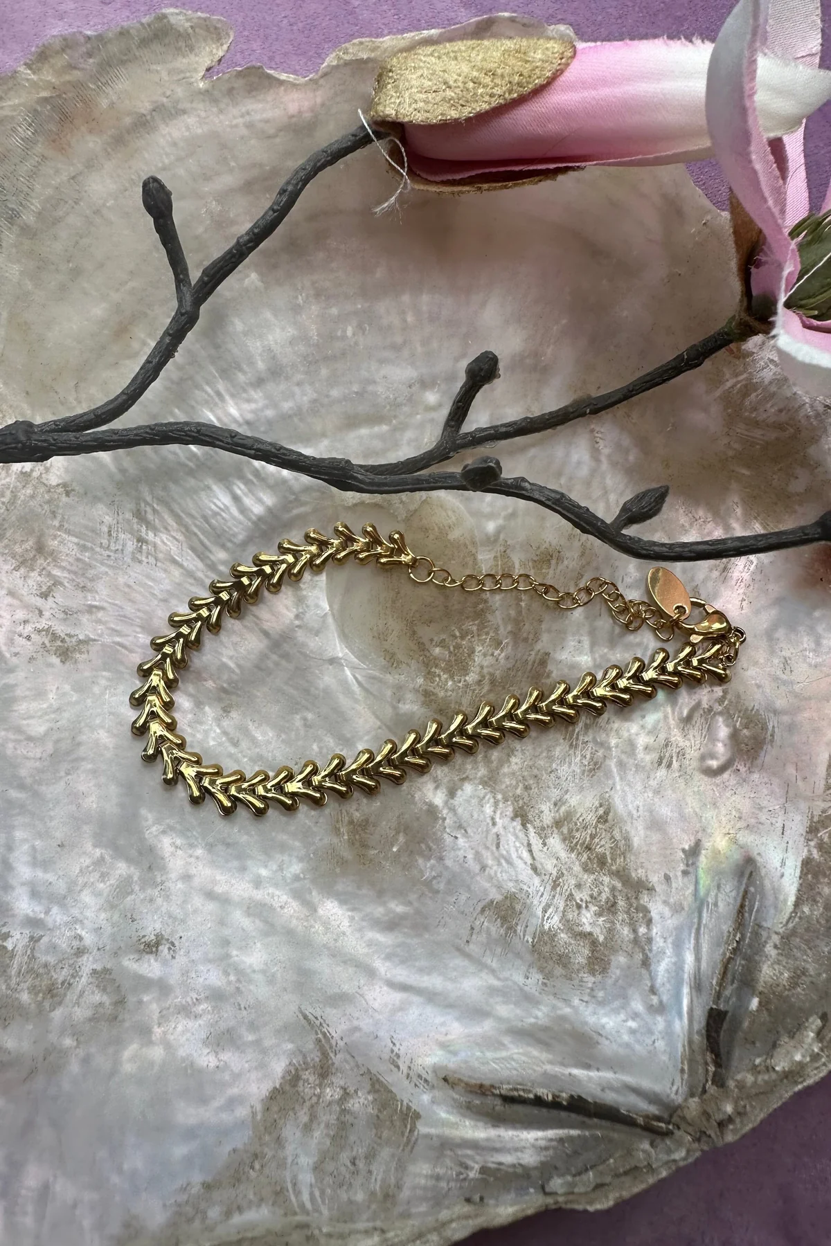 Mellow Moon Leaf Bracelett