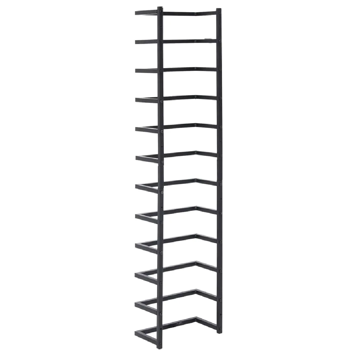 Helloshop26 Porte-serviettes mural noir acier