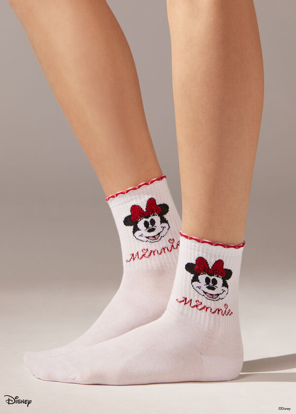 Meias curtas estampadas