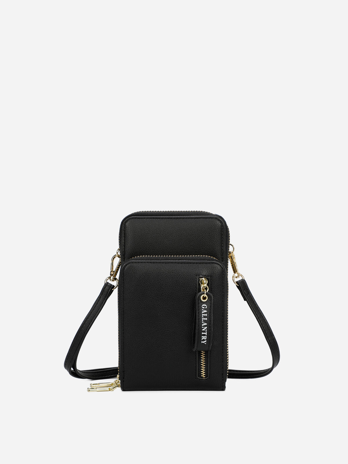 Sacoche à double poches zippées- Noir