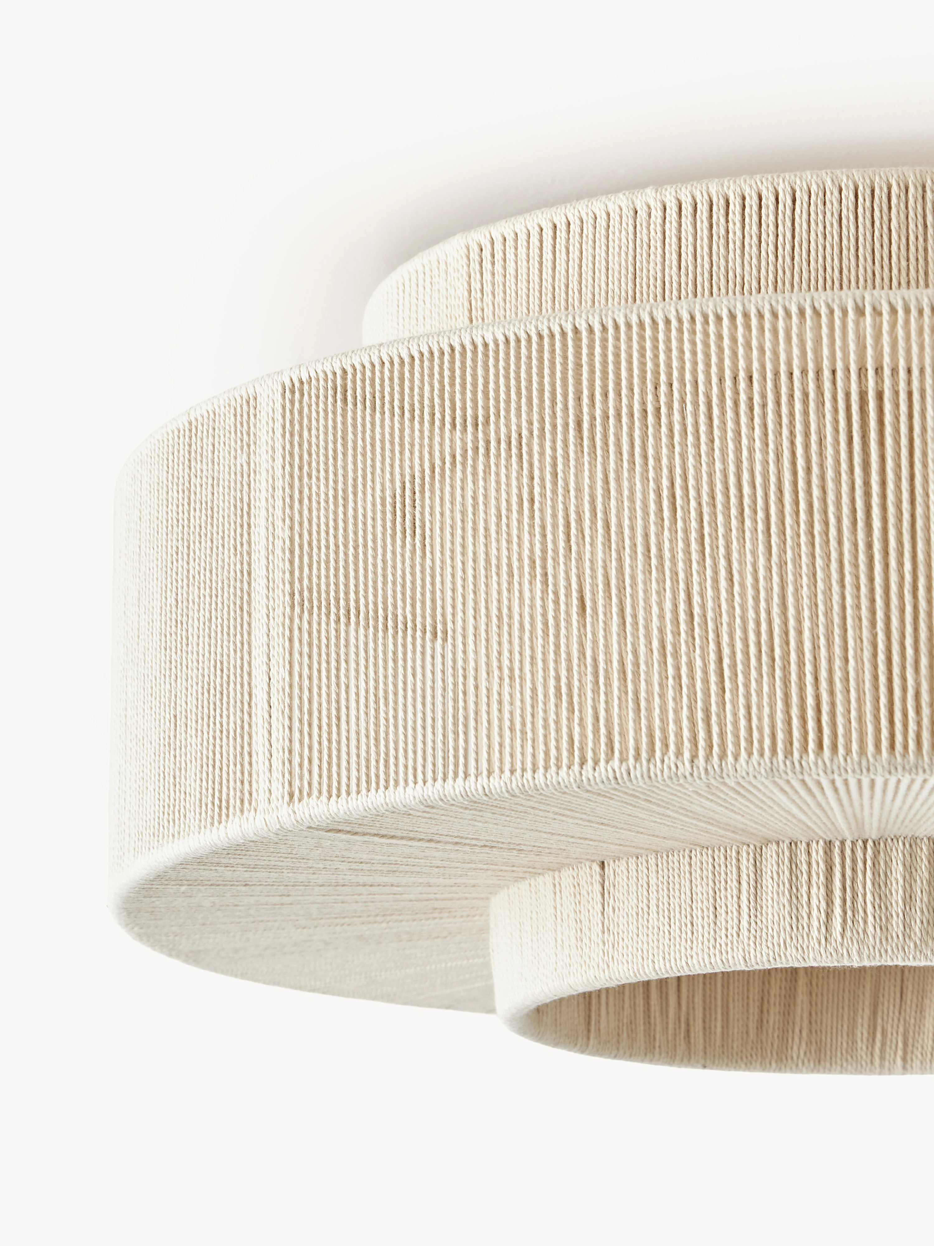 Plafondlamp Lace van linnen draad
