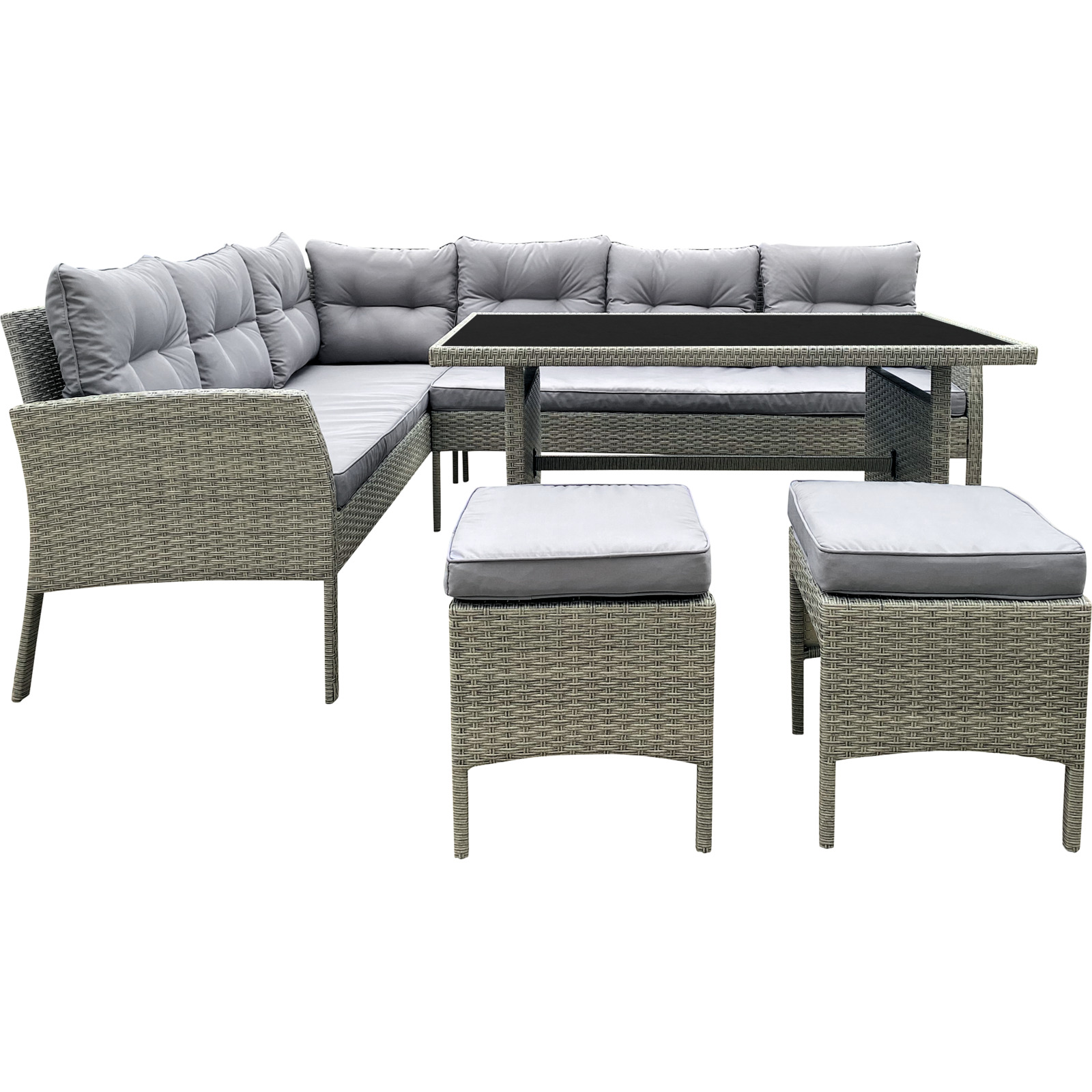 Gartenlounge Manhattan Corner anthrazit