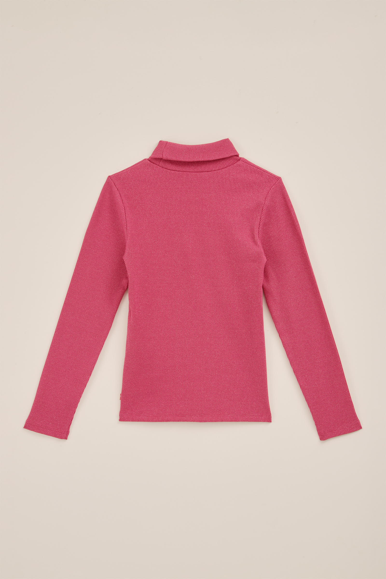 Meisjes T-shirtmet glittergaren WE Fashion Felroze