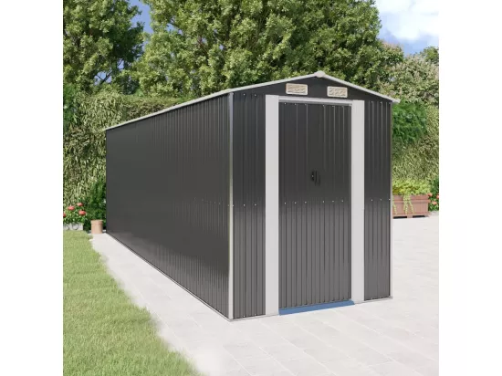 Abri de jardin Anthracite 192x606x223 cm Acier galvanisé