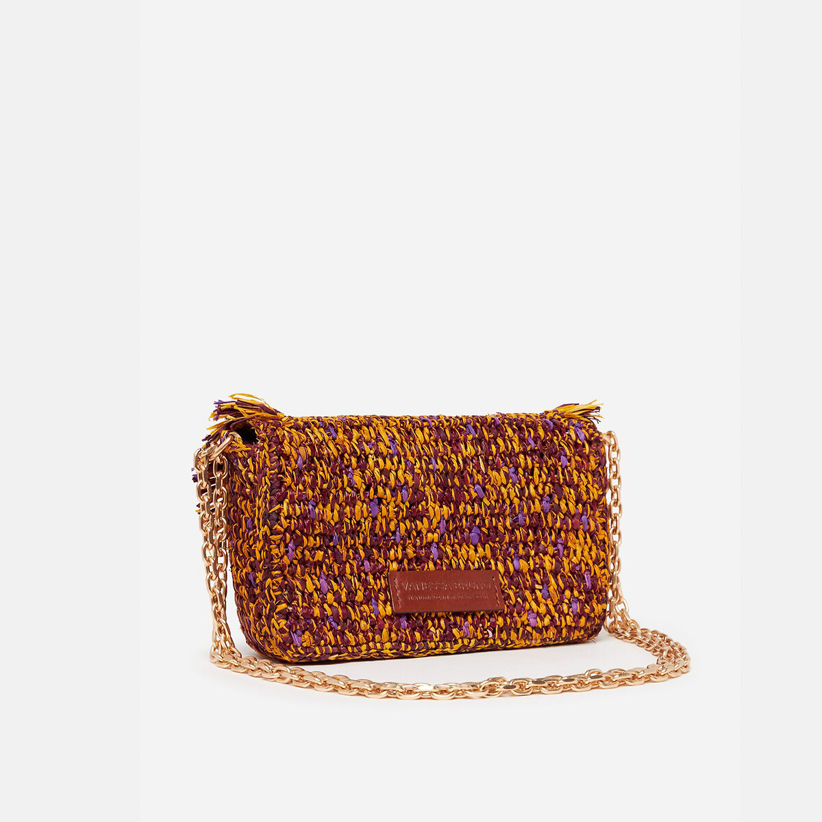 VANESSA BRUNO<br>Bolsa de ombro RAFFIA NANO MOON
