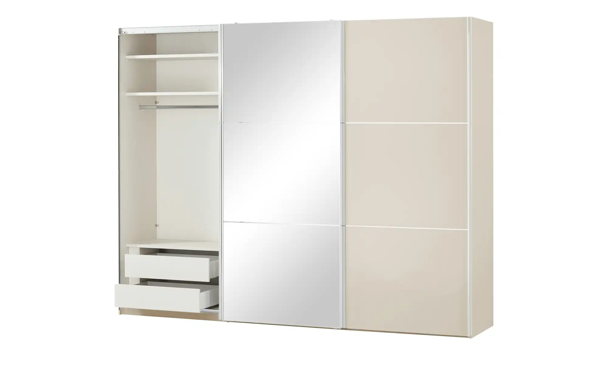 Schwebetürenschrank Ensenso Glas