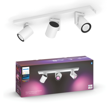 Philips Hue opbouwspot Argenta wit - wit en gekleurd licht 4.2W - 3 spots
