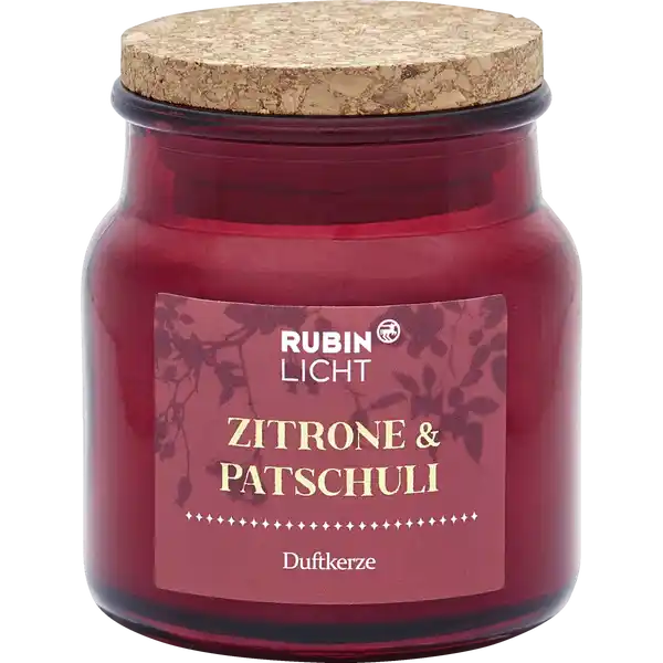 1-DOCHT DUFTGLAS Zitrone & Patschuli