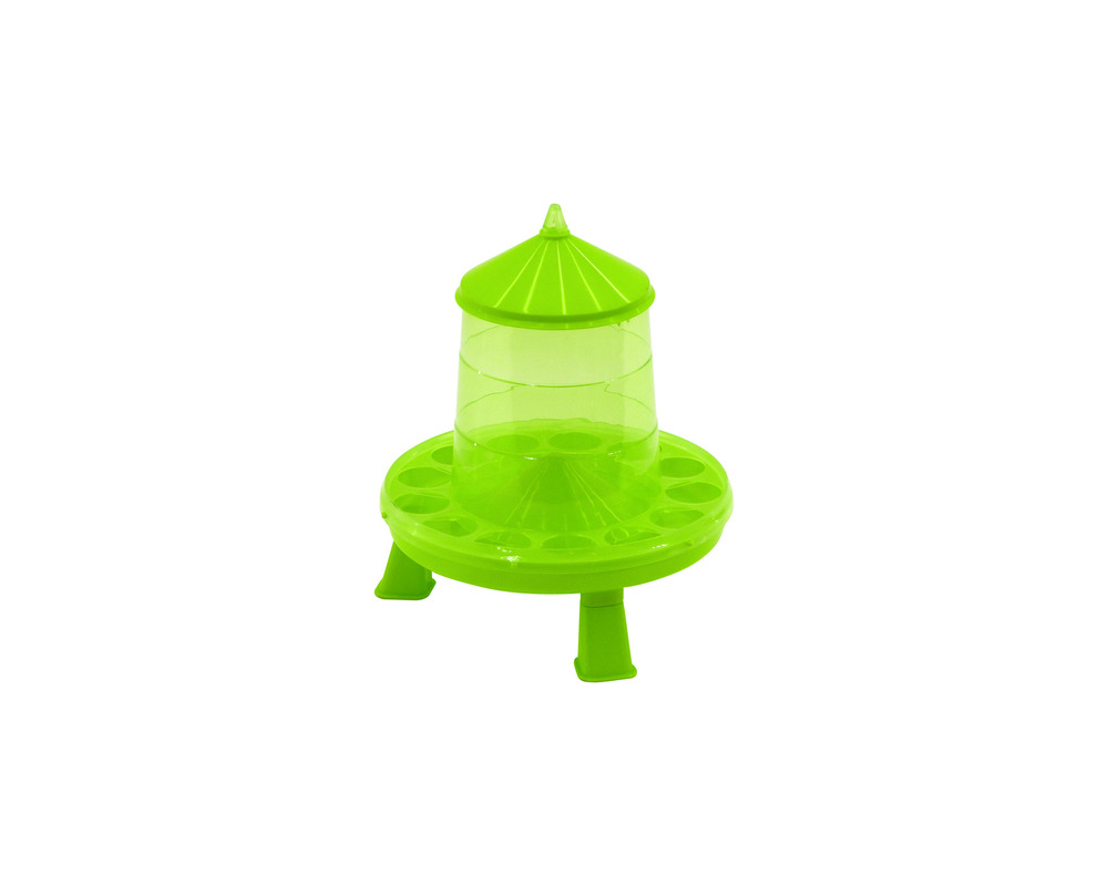 Mangeoire plastique sur pieds poules 2 kg • mangeoire volailles