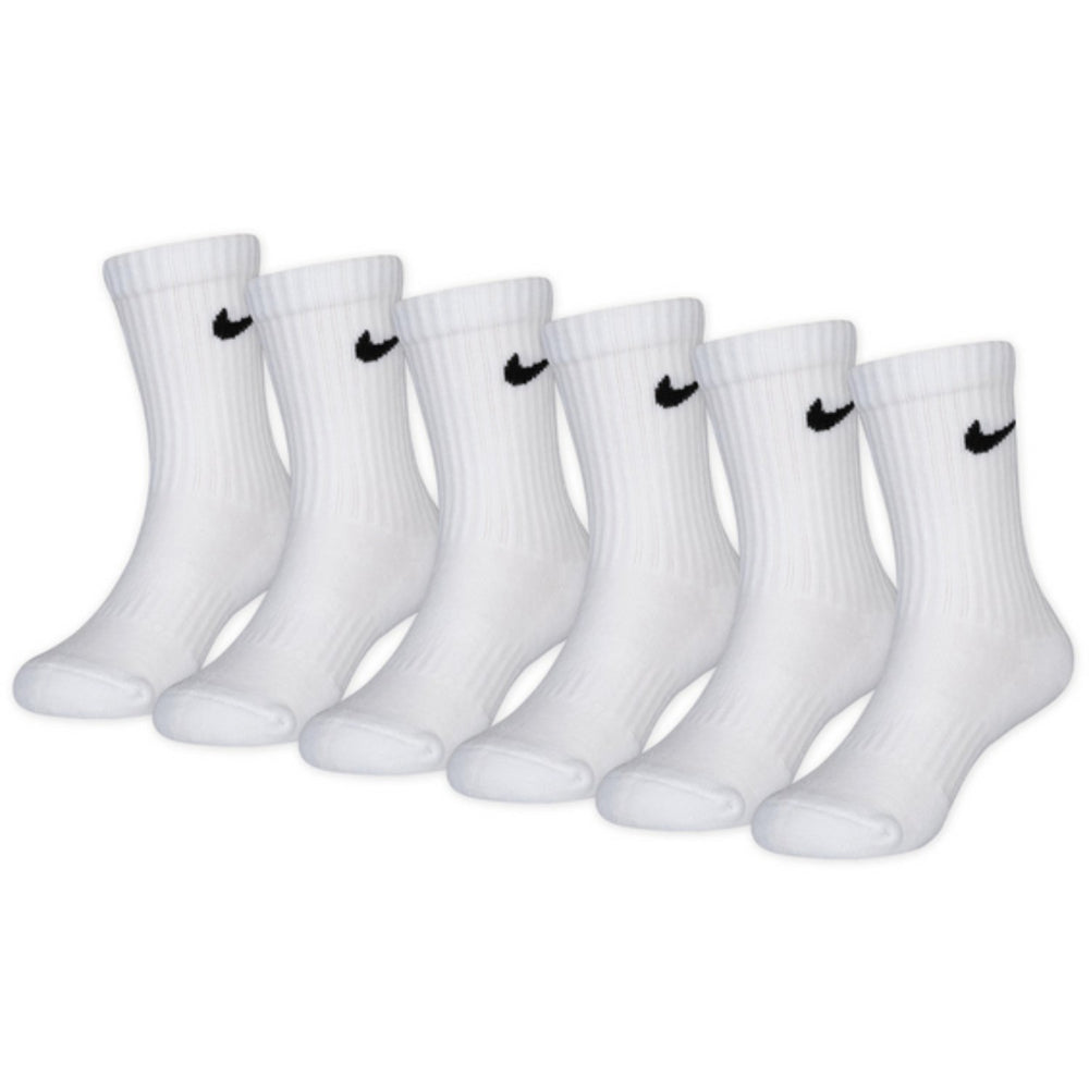 Køb NIKE White Df Performance Basic Crew 6-Pak Strømper