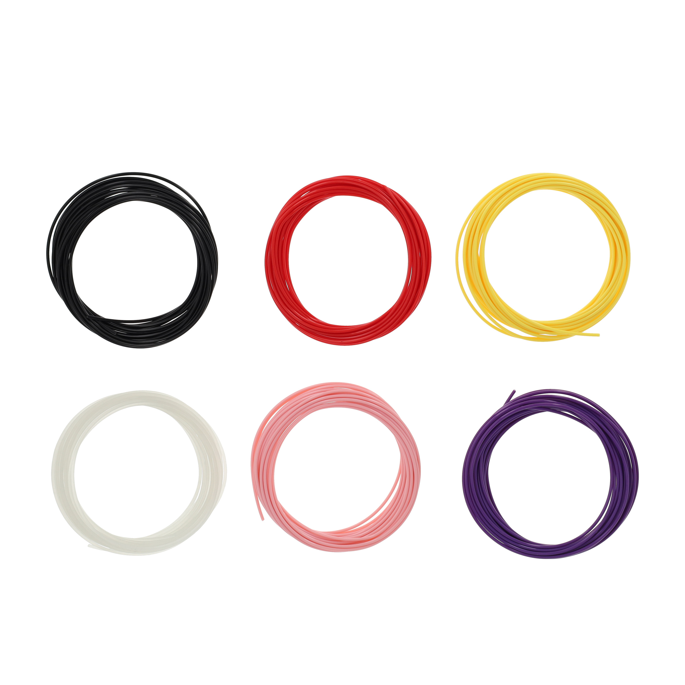 (6er Set) Filament für Artist 3D Stift Nachfüll Farbe Pen Filler (FP8001AC-WC01) - Warm Color