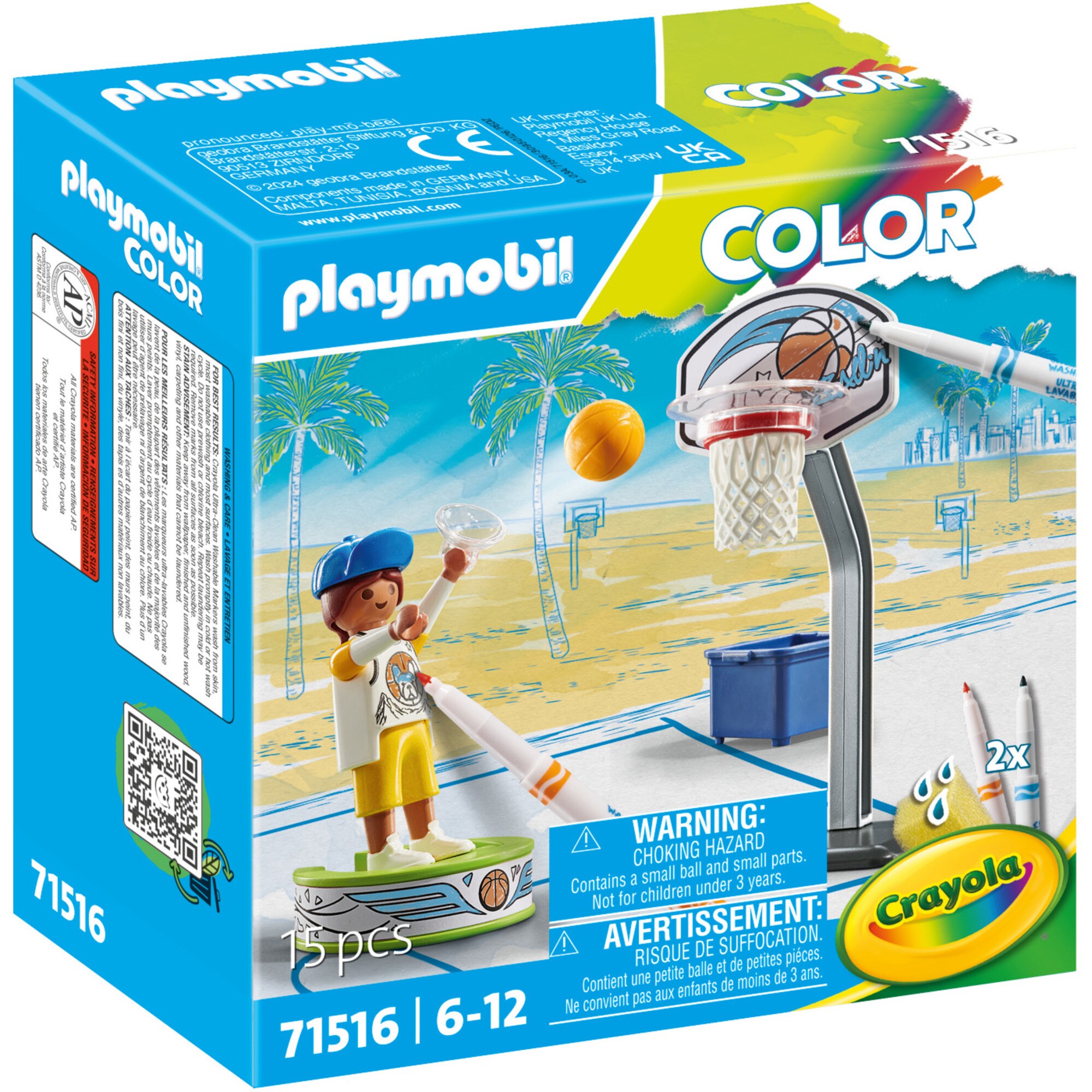 PLAYMOBIL Konstruktionsspielzeug Color Basketballspieler