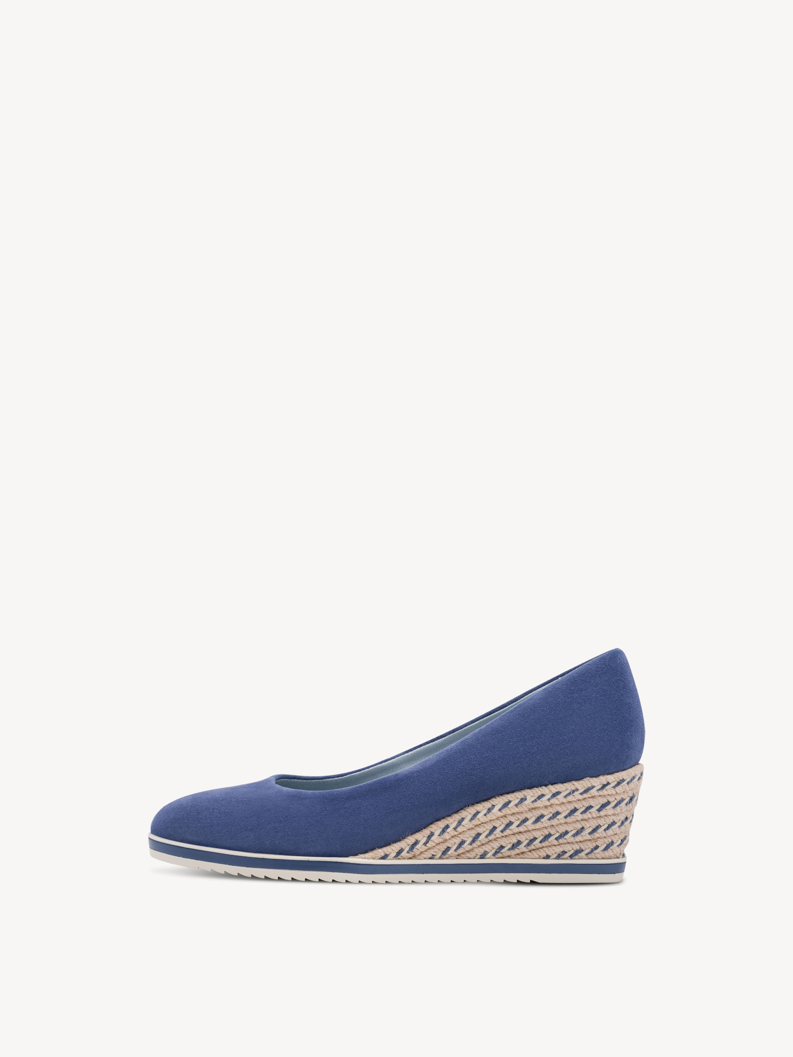 Leren Sleehakpumps - blauw