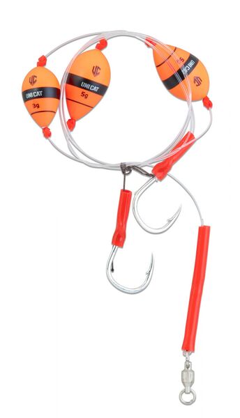 Montage SiIure Uni Cat Weightless Bait Gripper Rig 9/0 (48,4kg) (150cm)