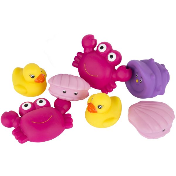 Playgro Floating Sea Friends Pink Fully Sealed (8 stuks)
