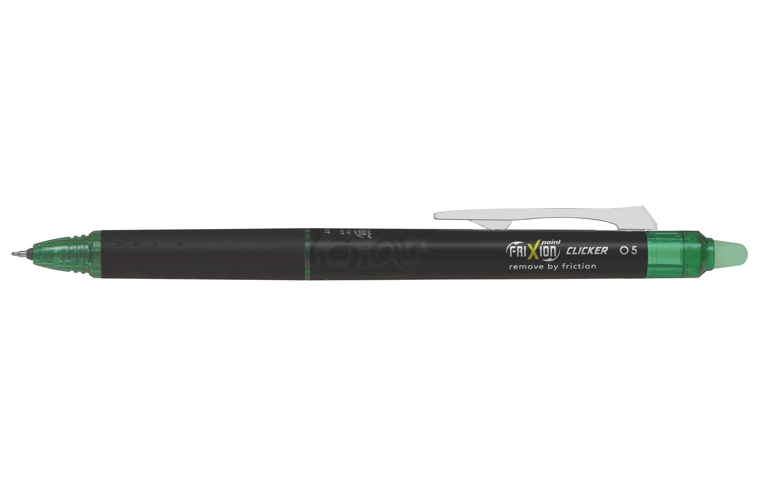 Rollerball FriXion ball Clicker 0.25 mm, GrünOhne Rückstand löschbarer Tintenroller