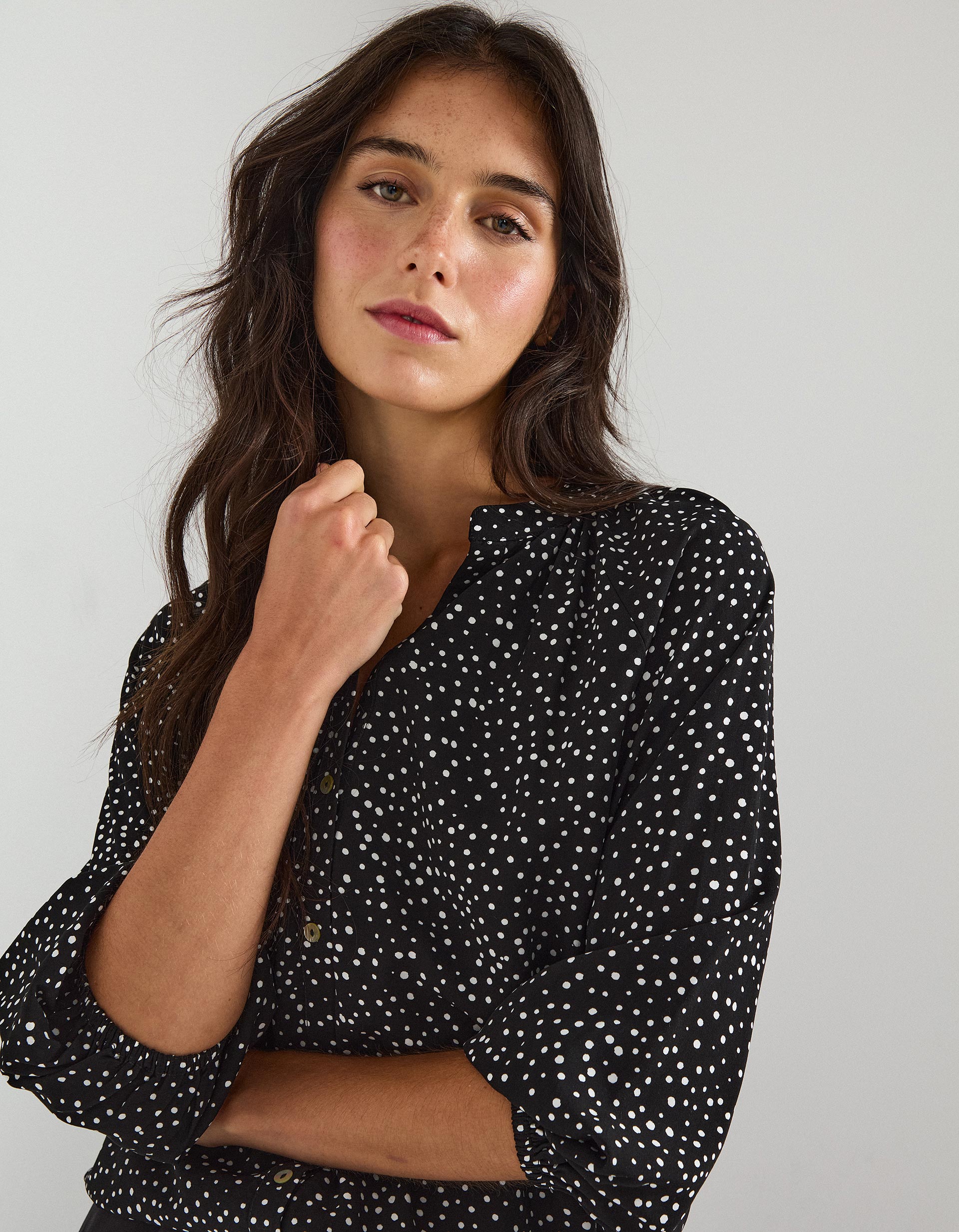 Blusa Viscose, Mulher, Preto