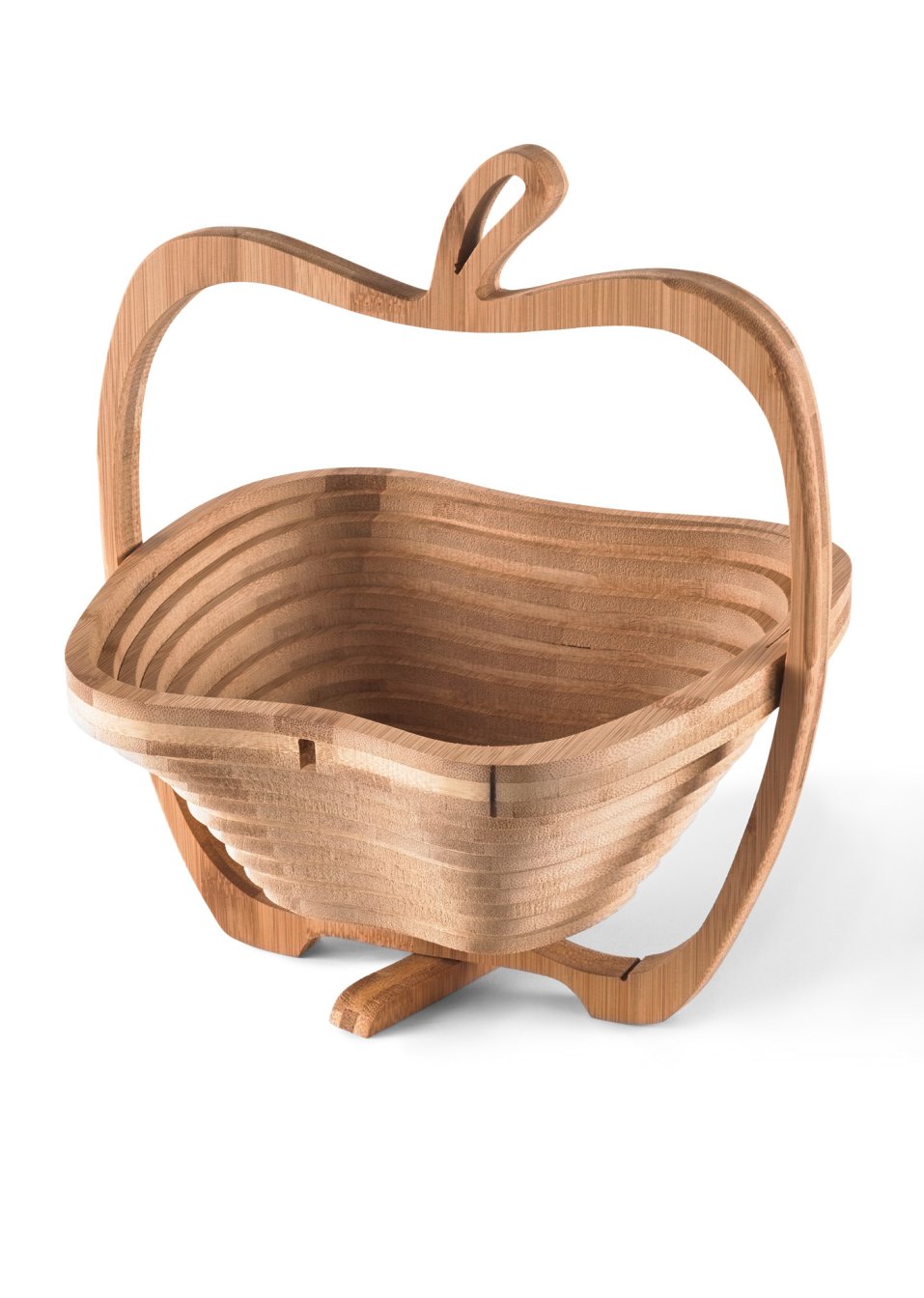 Corbeille pliable en bambou