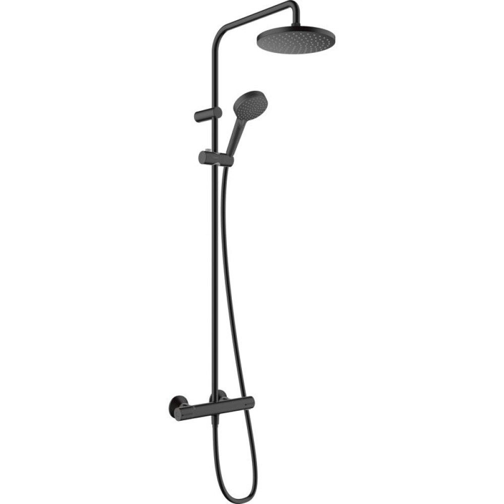 TAKDUSJSETT HANSGROHE VERNIS BLEND CC150 MATT SVART