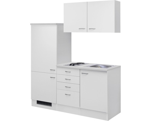 Flex Well enkele keuken met apparatuur Wito 160 cm wit mat gedemonteerd omkeerbaar uitvoering 00008083