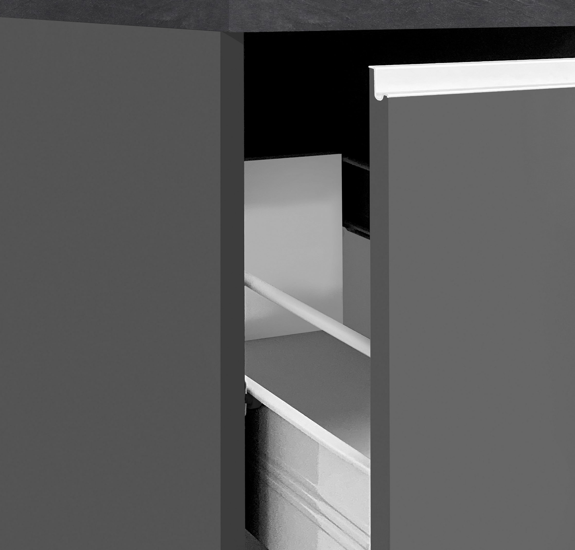 KOCHSTATION Apothekerschrank »KS-Sole,Apothekerkommode« Breite/Höhe 30/85 cm, Anbau-und Unterbau möglich
