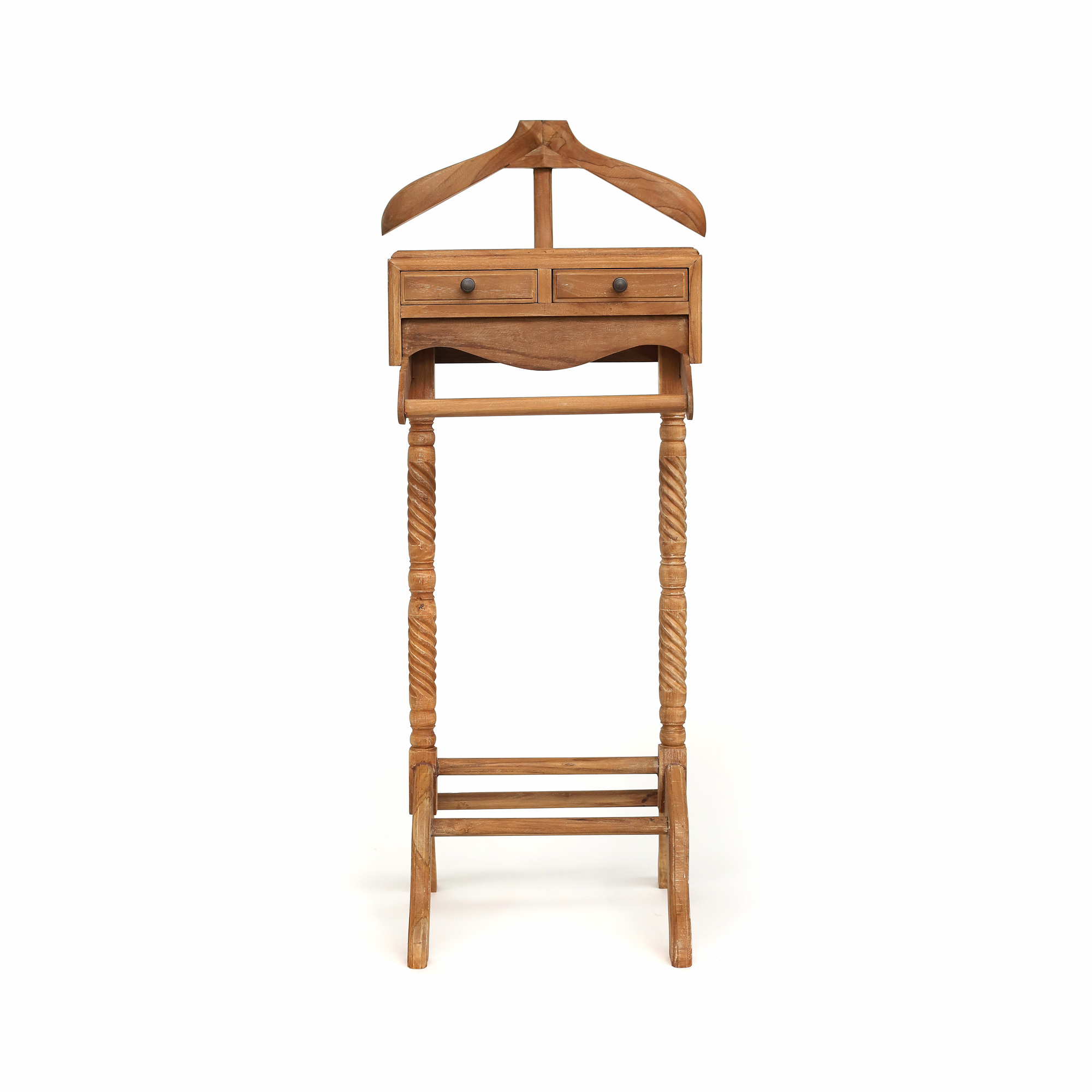 Stummer Diener, aus Teak, H 120 cm, B 50 cm, L 40 cm von fischer's lagerhaus