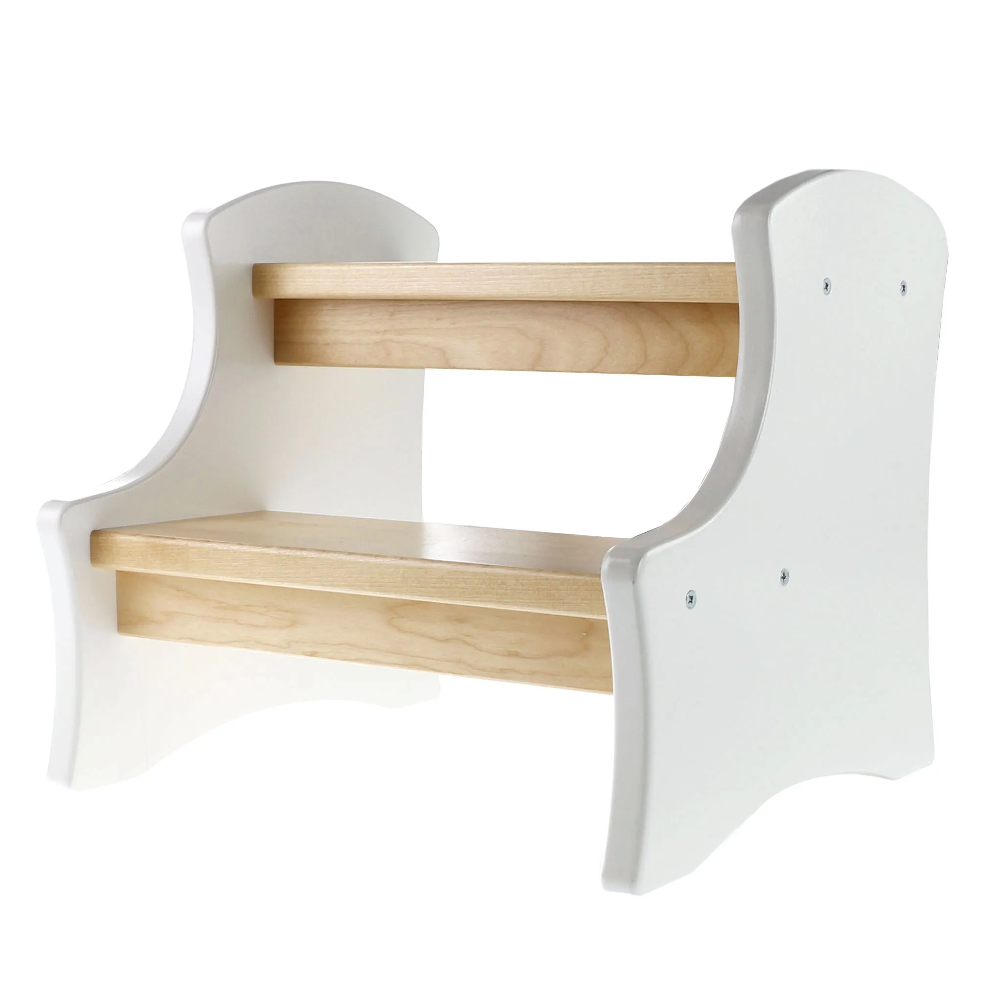 JB Poitras Marche-pied en Bois - Blanc Naturel