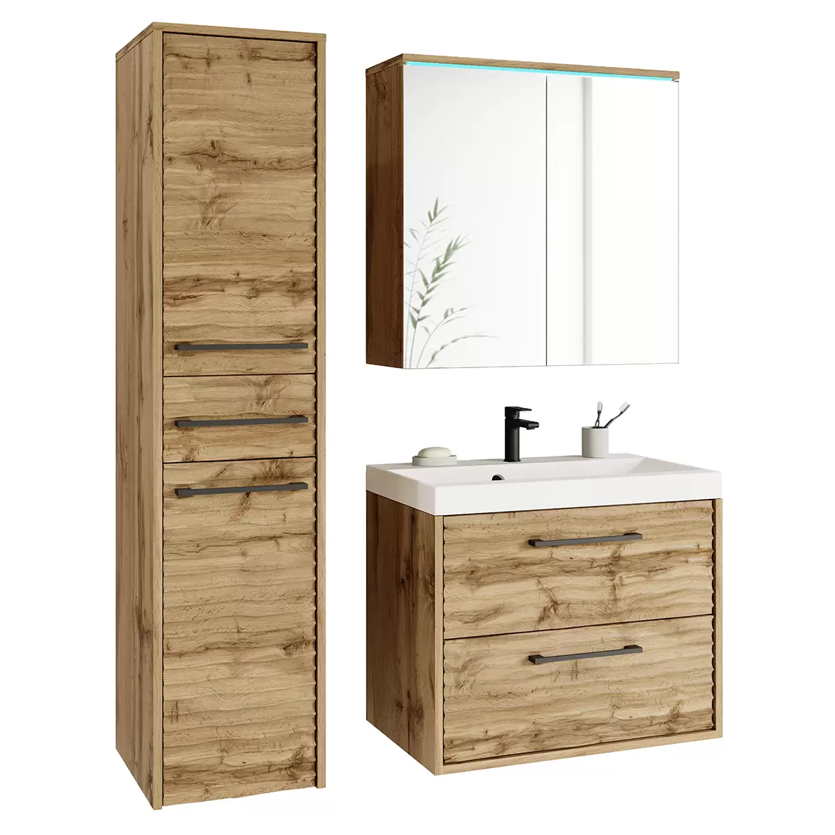 Badezimmer Canada braun,Eiche