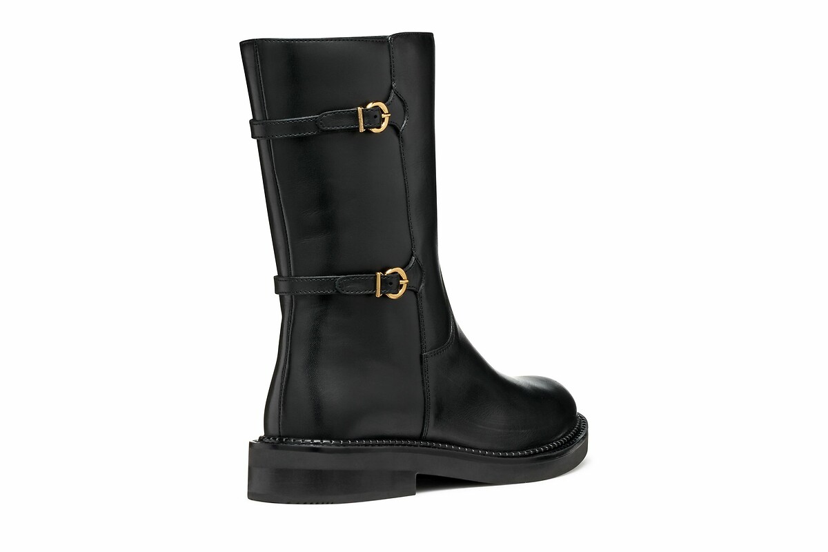 GEOX<br>Botas de couro respiráveis de cano médio Serild
