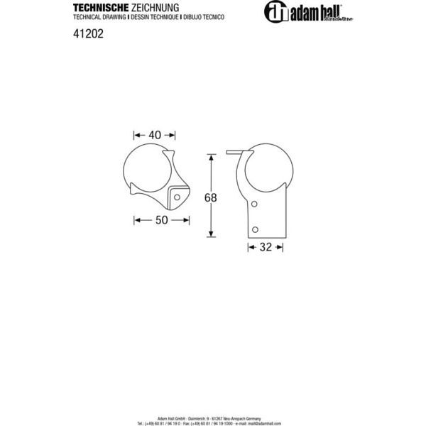 Adam Hall 41202 Ball Corner medium