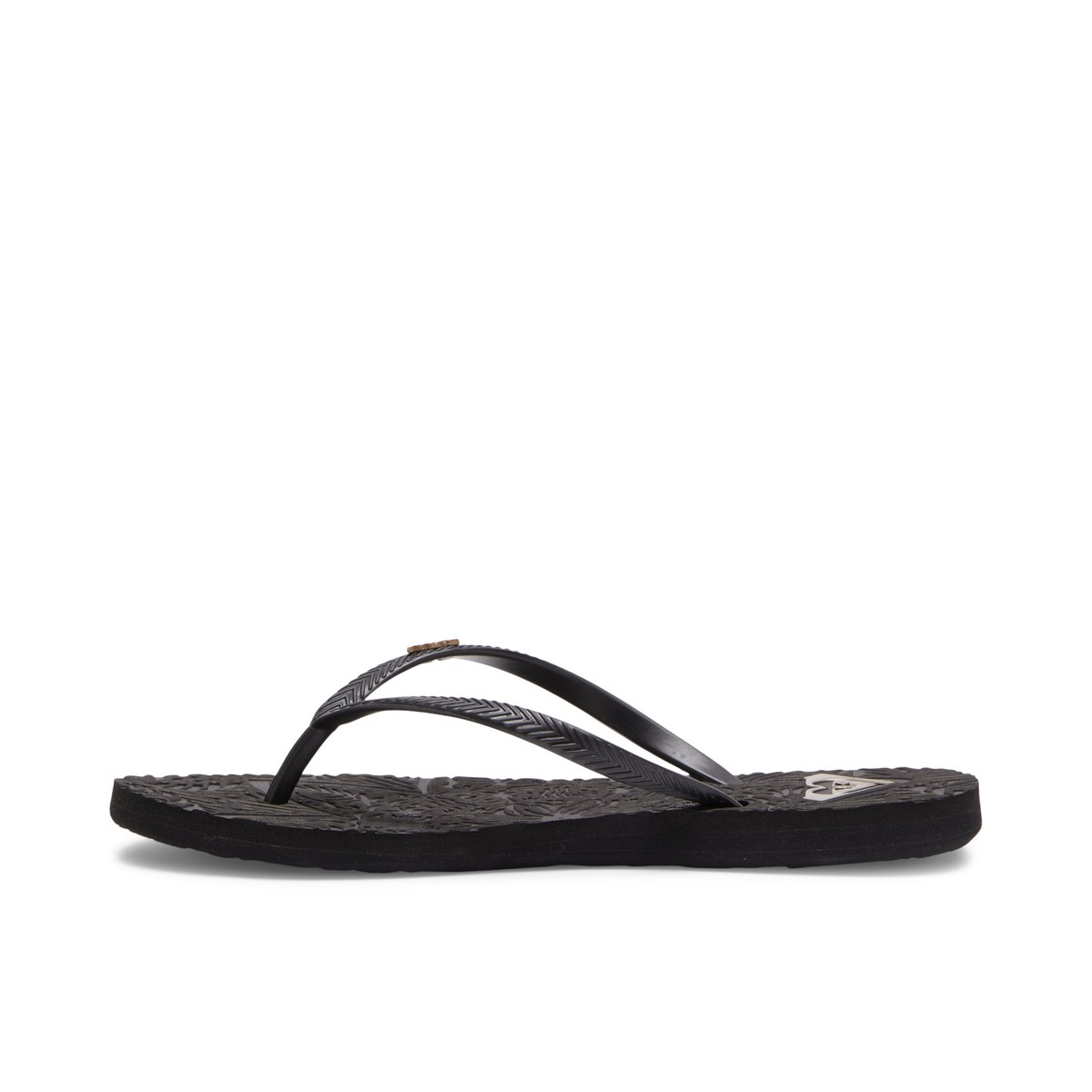 ROXY-Antilles-Tongs sandales - Talon plat - Noir/Blanc