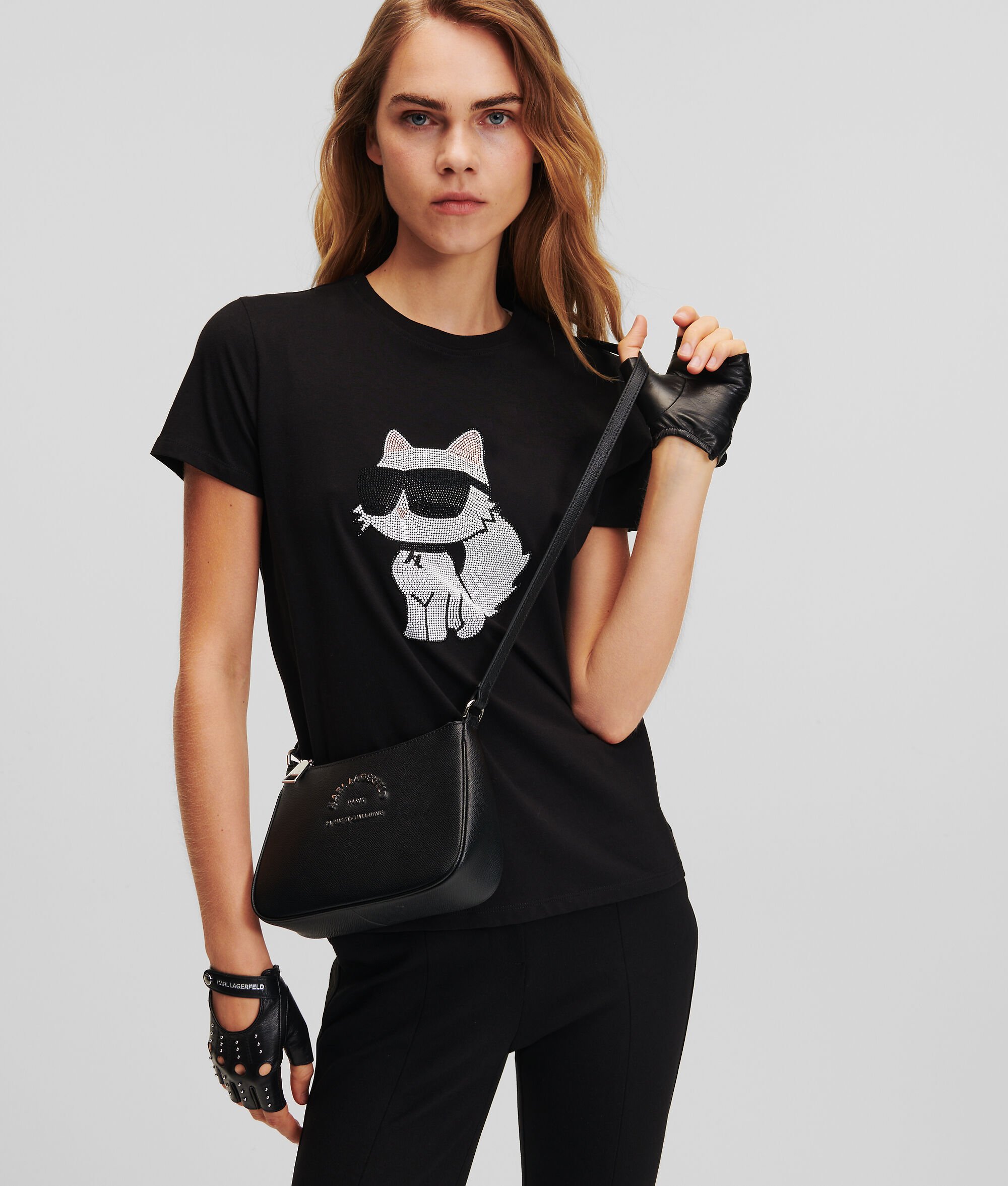 T-SHIRT K/IKONIK CHOUPETTE EN STRASS