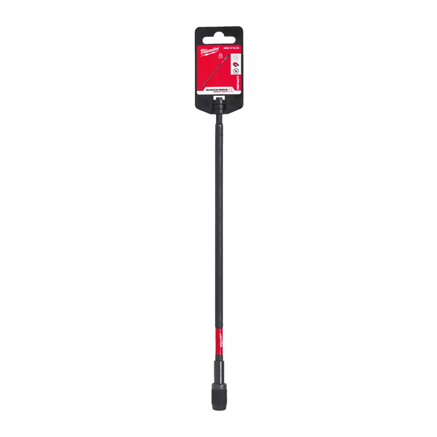 Milwaukee 4932471825 Bithouder met borging - 305mm - 1/4