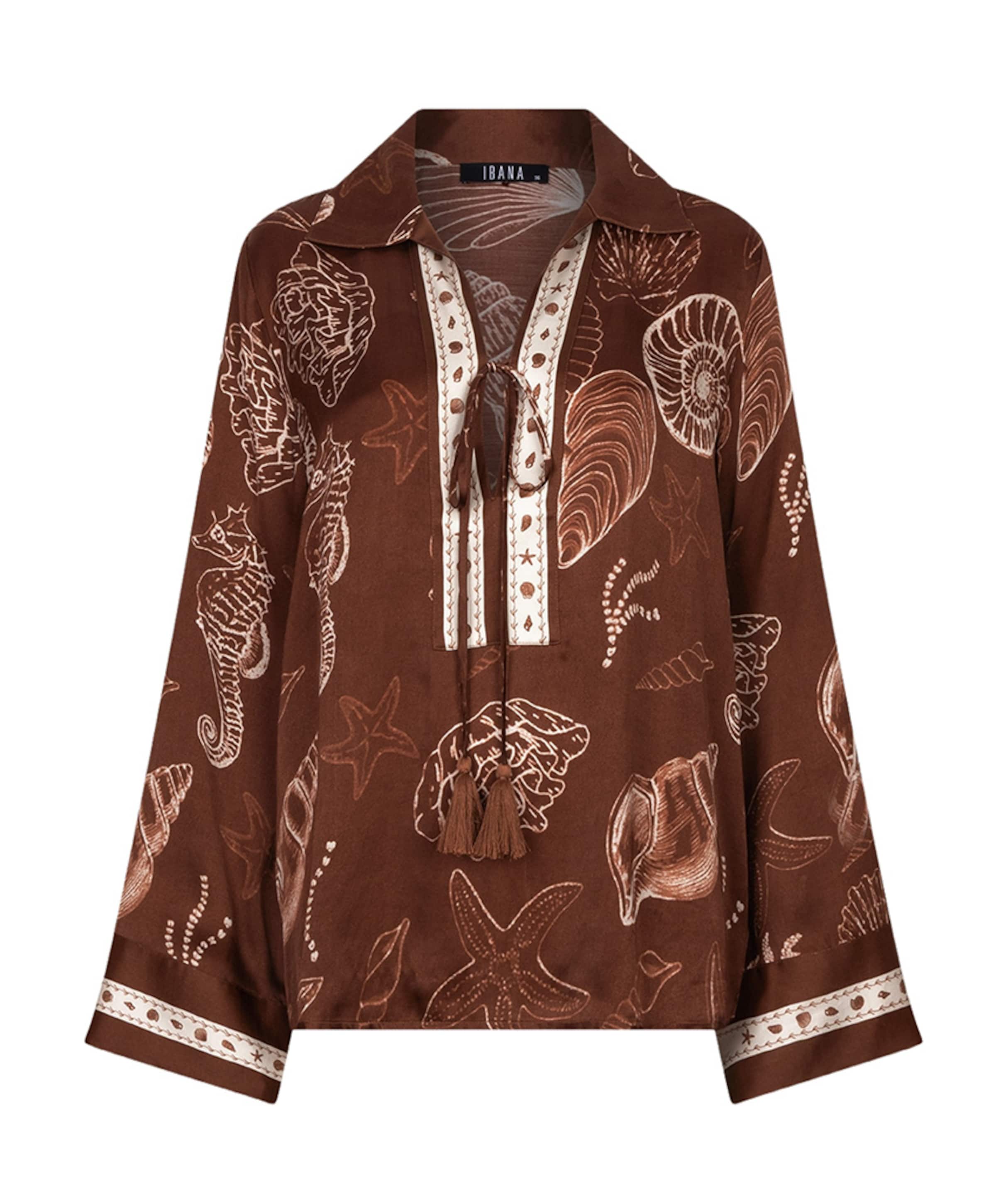 Ibana Dames blouse bruin