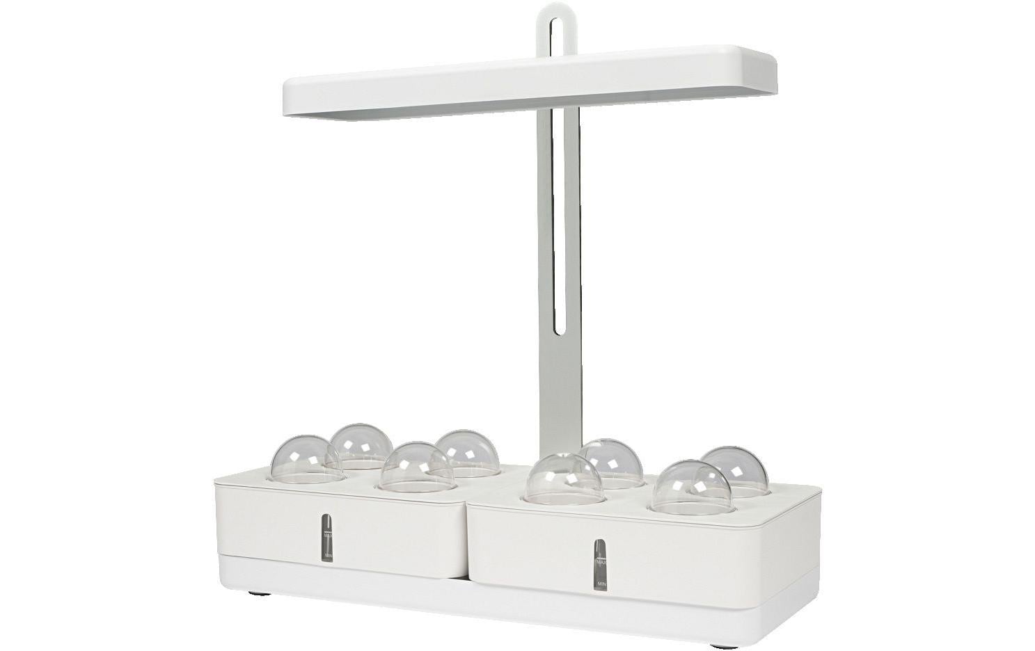 Indoor Garden Kit 450 WT, WeissLED Pflanzenlicht mit zwei Pflanzbehältern