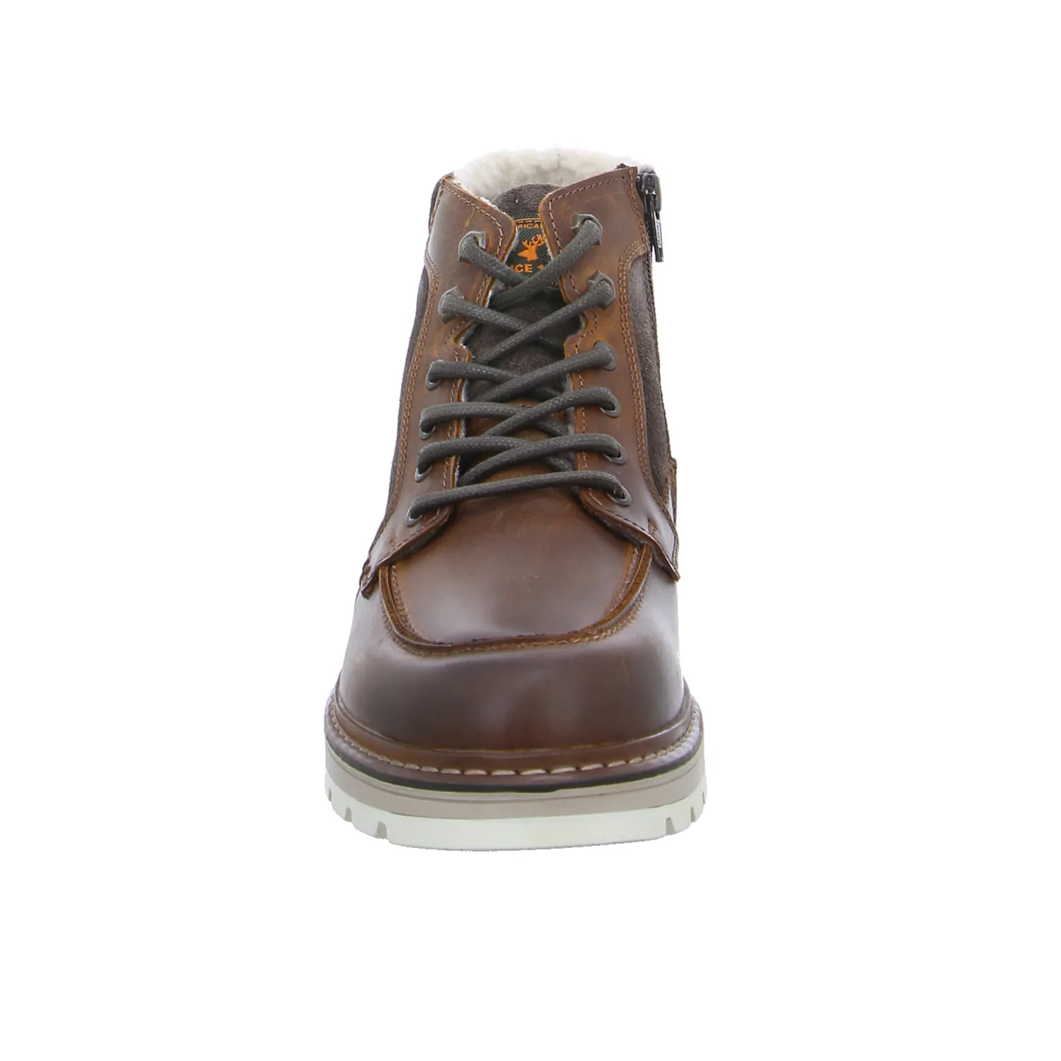 Winter-Boots Braun Leder
