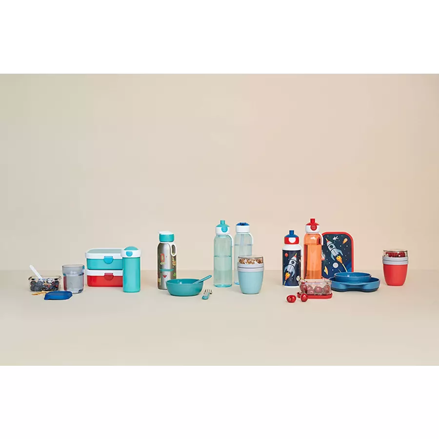 Mepal Brotdose + Thermoflasche Campus 2er Set blau