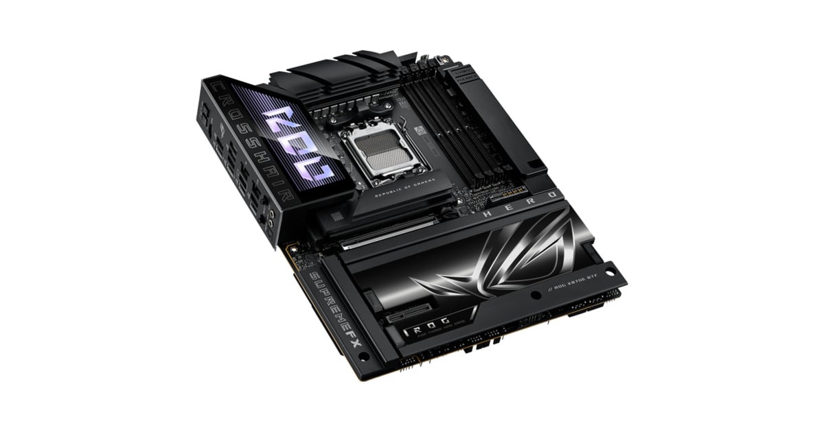 ASUSROG CROSSHAIR X870E HERO BTF socket AM5 moederbord  (5Gb-LAN, 2.5Gb-LAN, Wi-Fi 7, BT, Sound, ATX)
