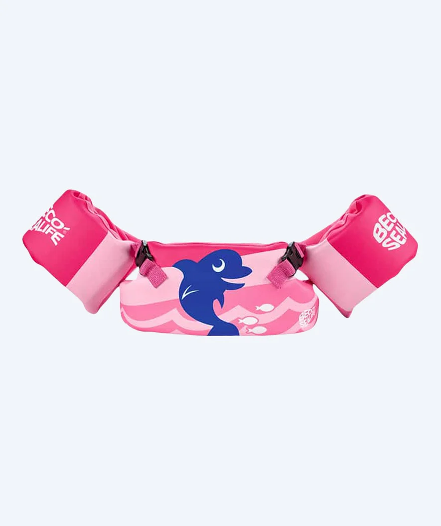 Beco flyde-sæt (bælte og badevinger) til børn (2-6) - Sealife - Pink